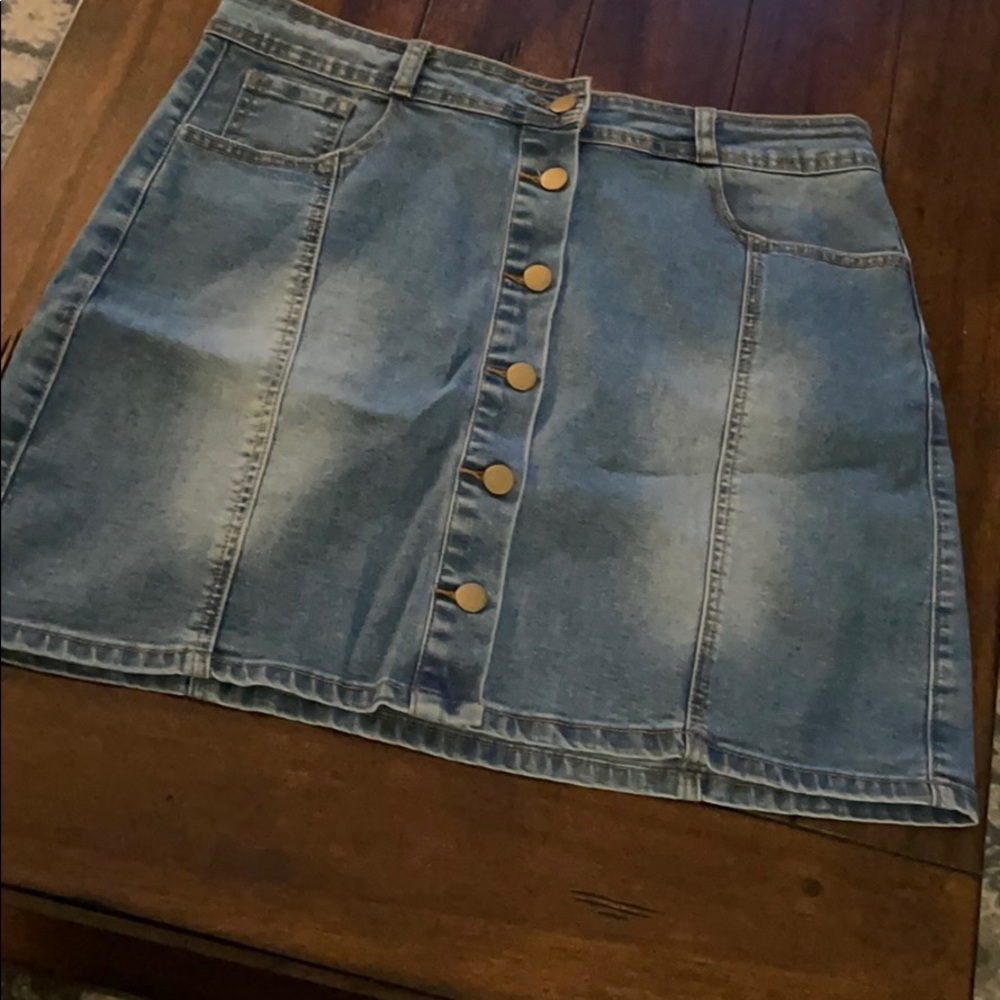 CHIQLE || Jean Mini Skirt